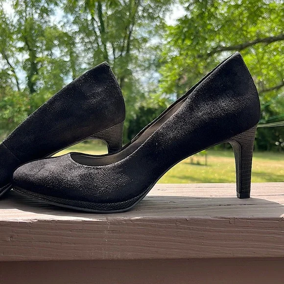 Alfani | Shoes | Alfani Black Suede Heels | Poshmark display picture 3